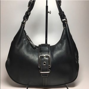 Coach 7548 Black Leather hobo bag